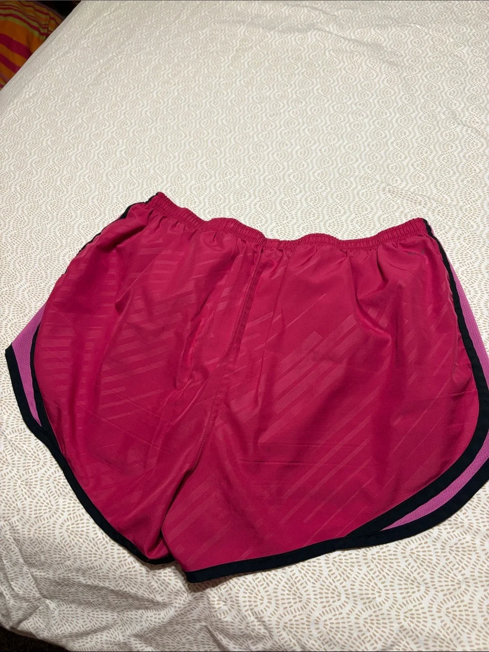 Nike Women's Running Shorts - Bright Fuchsia with Black Trim